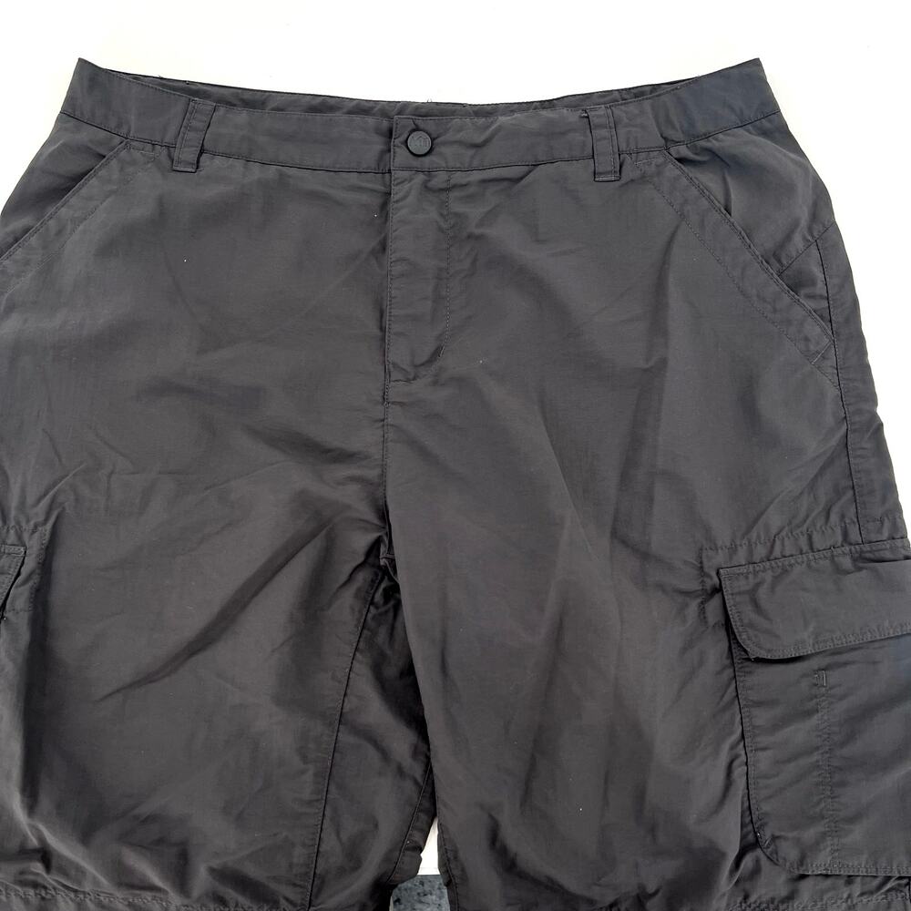 REI adjustable waist men’s gray cargo shorts